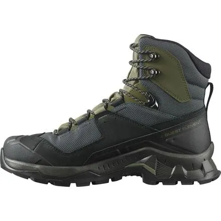 Hiking boots Quest Element GTX men's Salomon, color Black/Deep Lichen Green/Olive Night