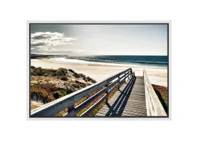 Jetty Over Dunes | Canvas Wall Art Print