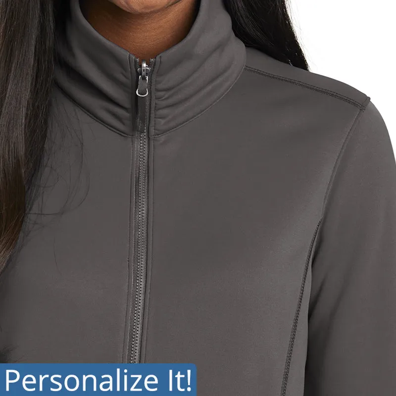 L904 | Ladies Smooth Fleece Nurse Jacket