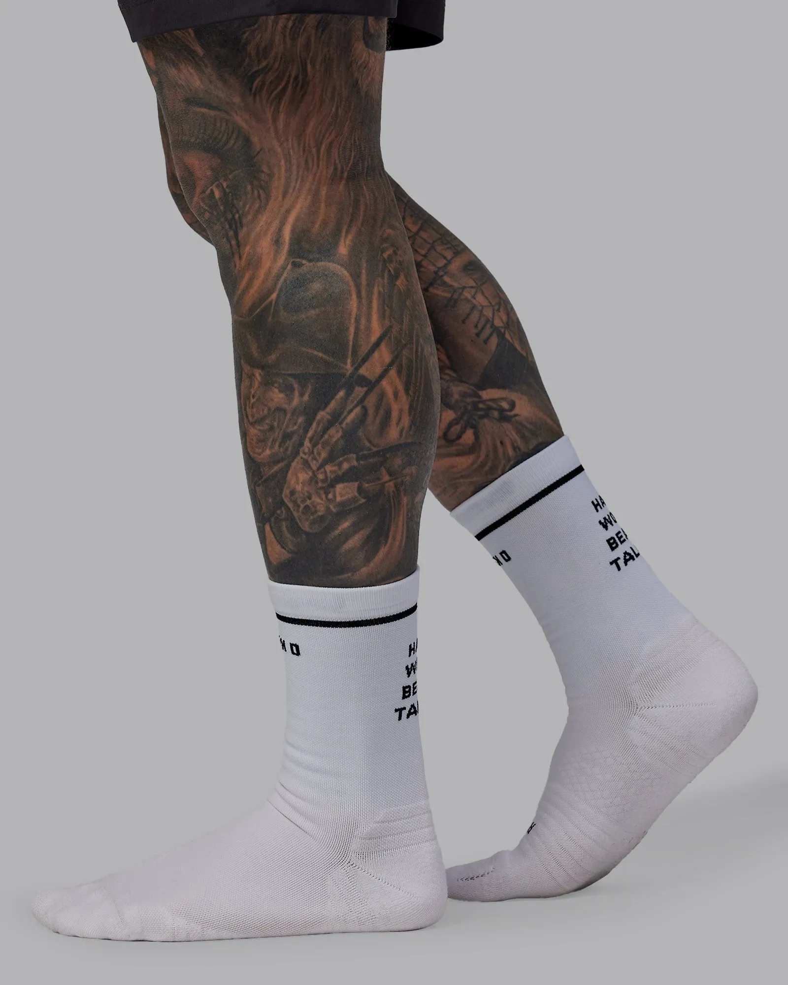 LSKD x Logan Martin Performance Socks - White-Black