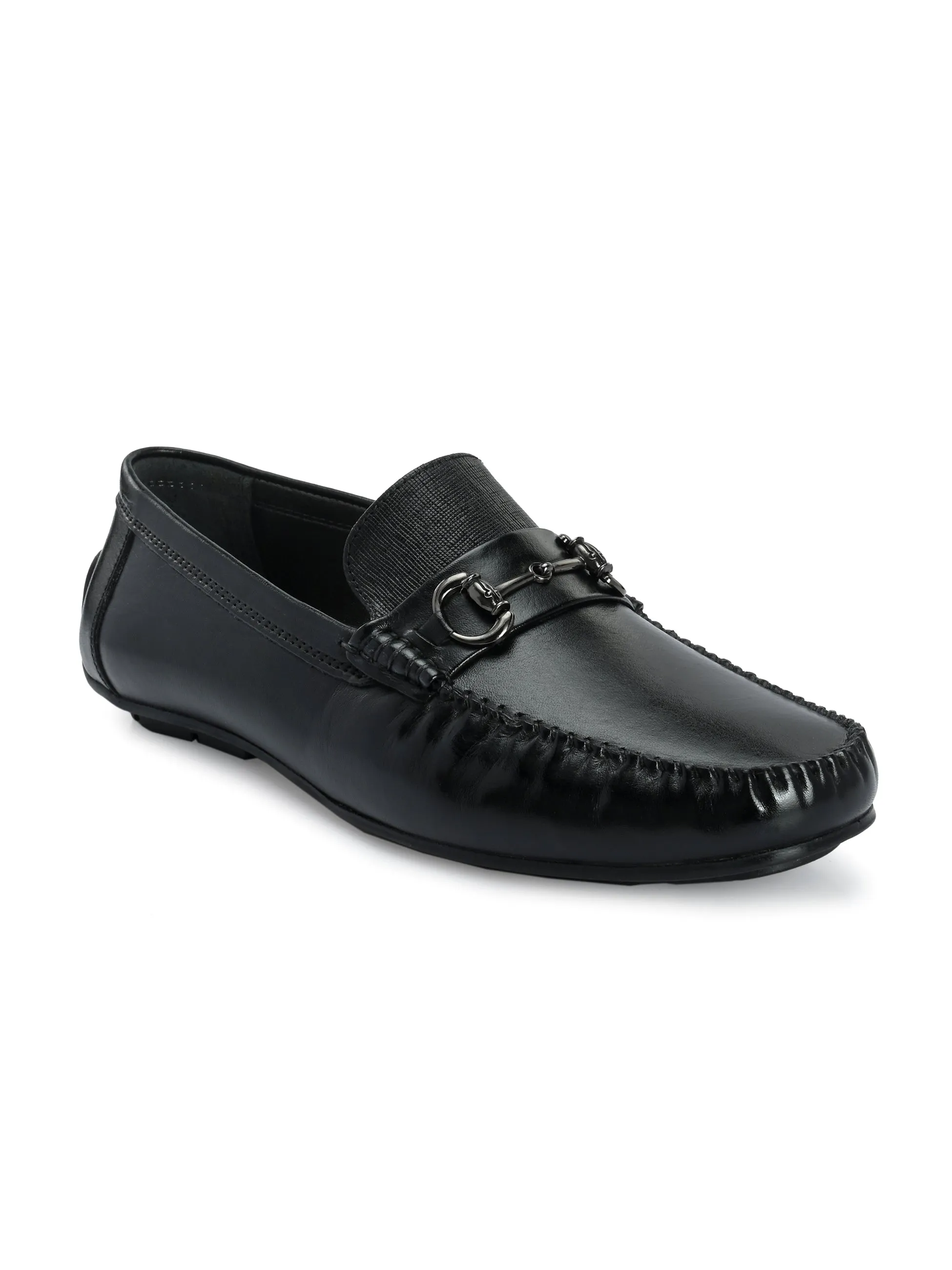 Luciano Black Driving Loafers