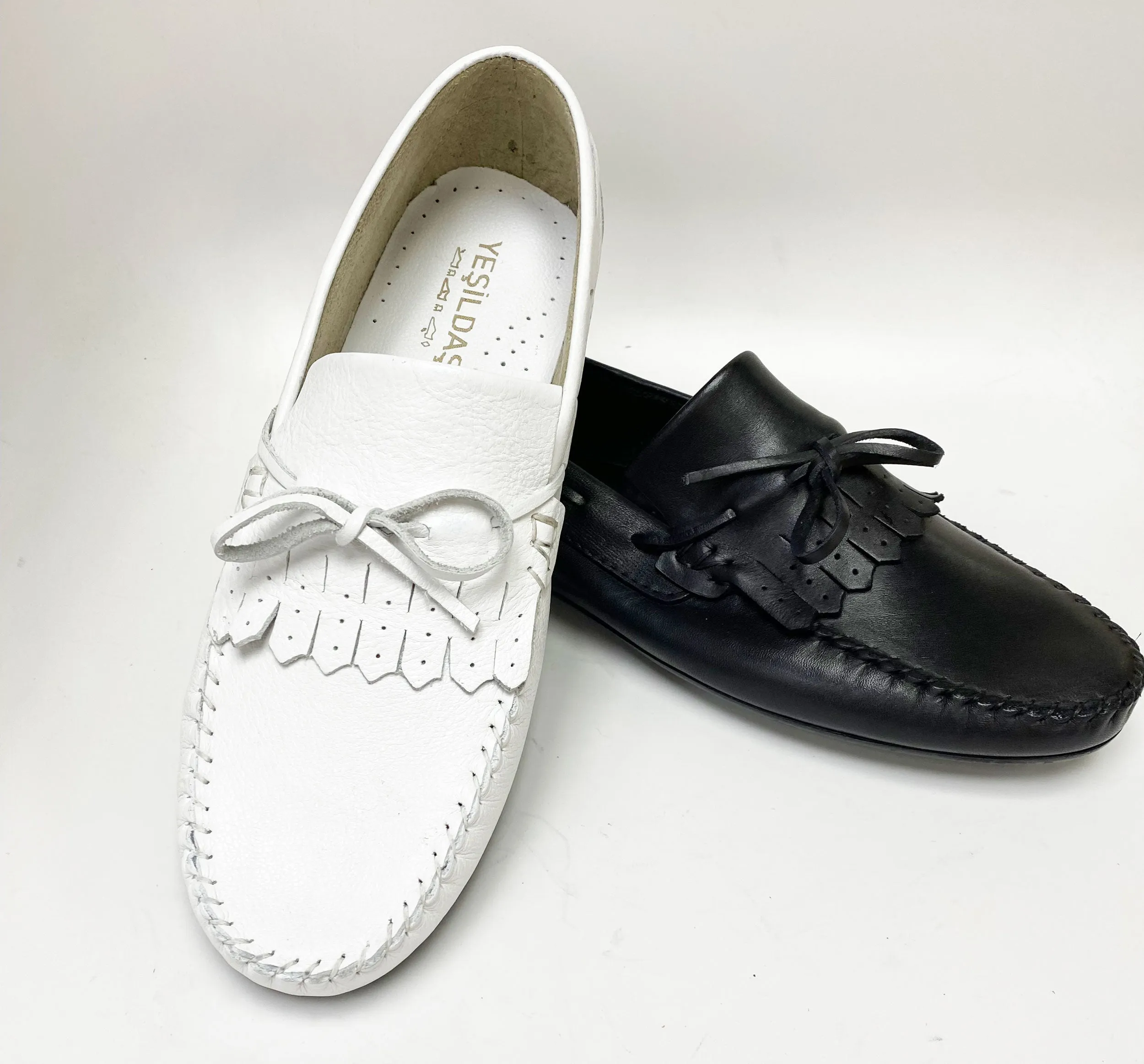 Maurice Supple Calfskin Slip-On Driving Moccasin White