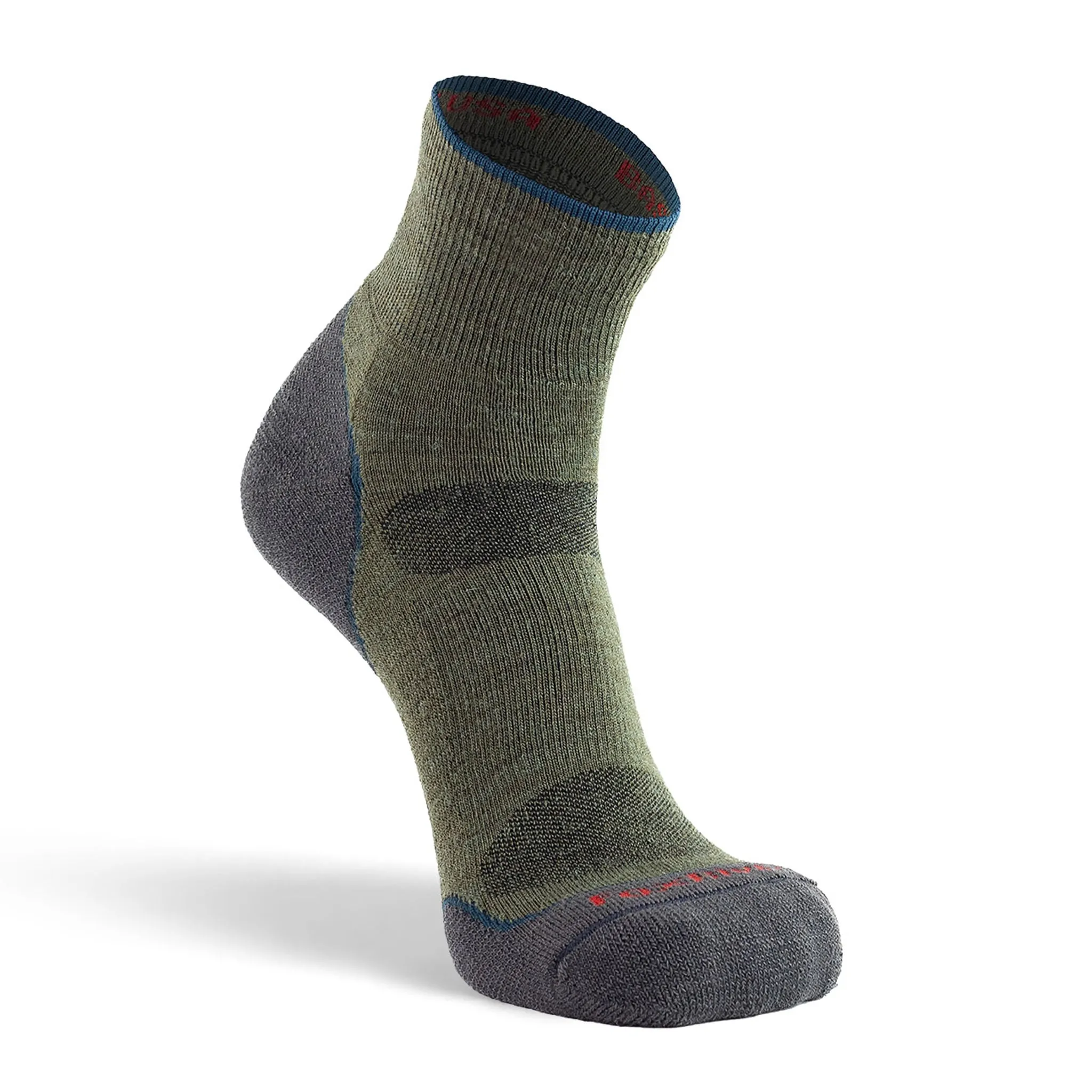 Men's Basecamp 2.0 Lightweight Quarter Crew Hiking Sock