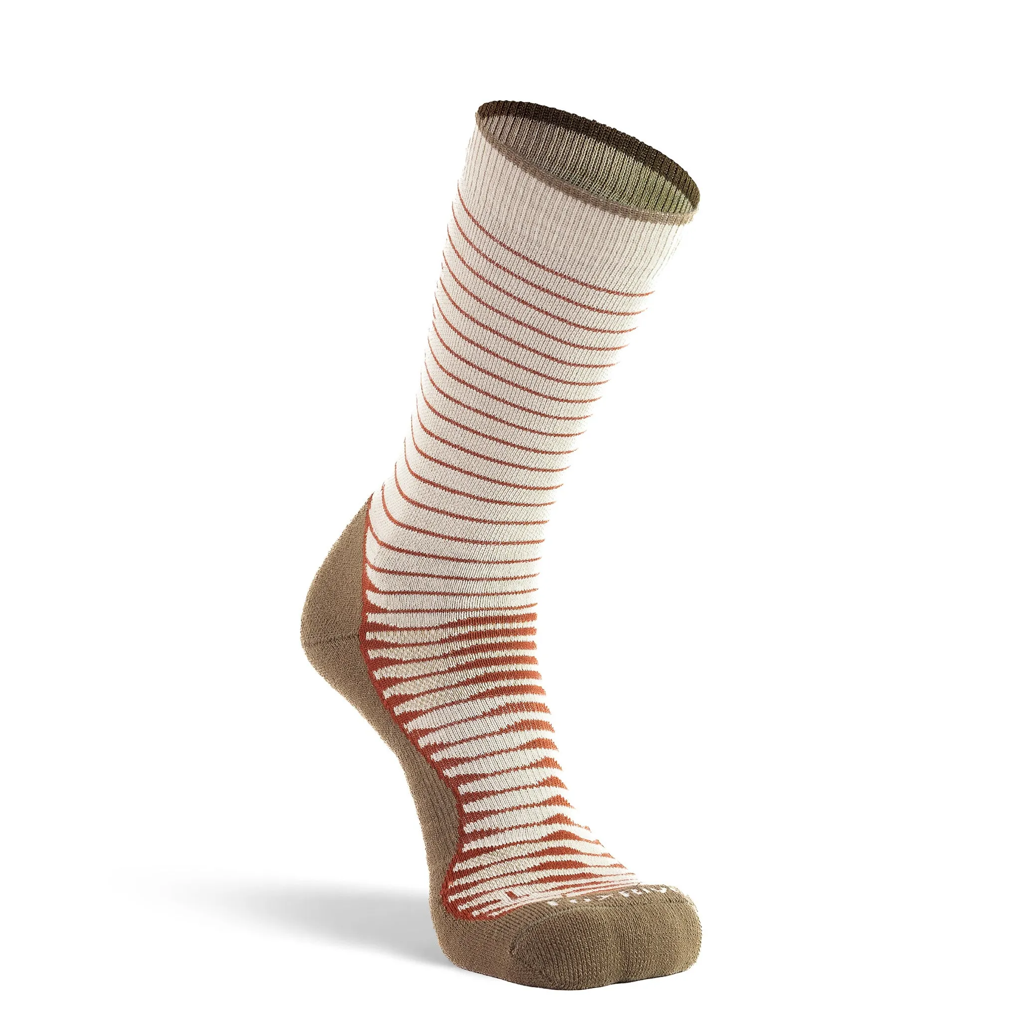 Men's Stripe Lightweight Crew Hiking Sock