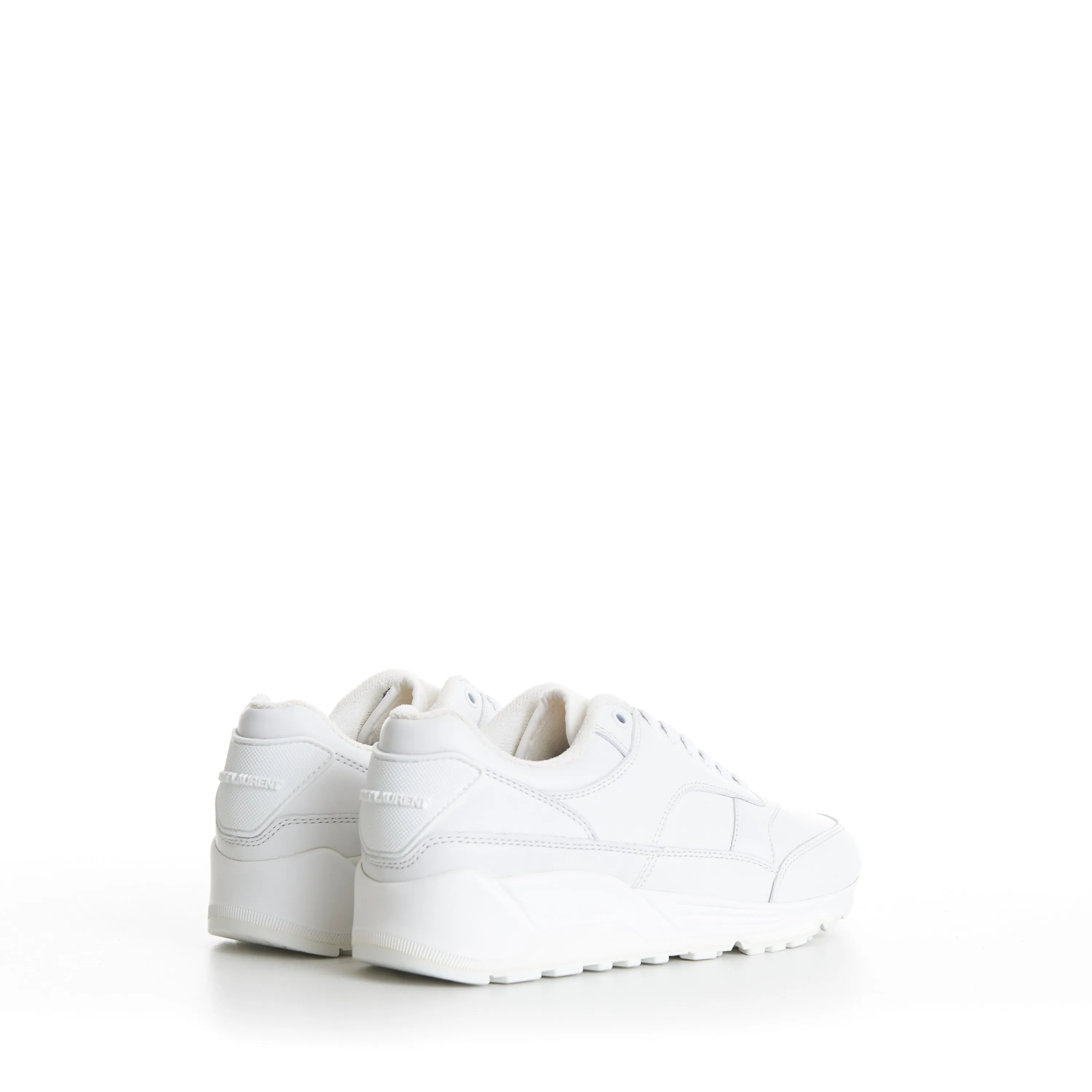 Men's White 'Bump' Low-top Sneakers - Smooth Leather