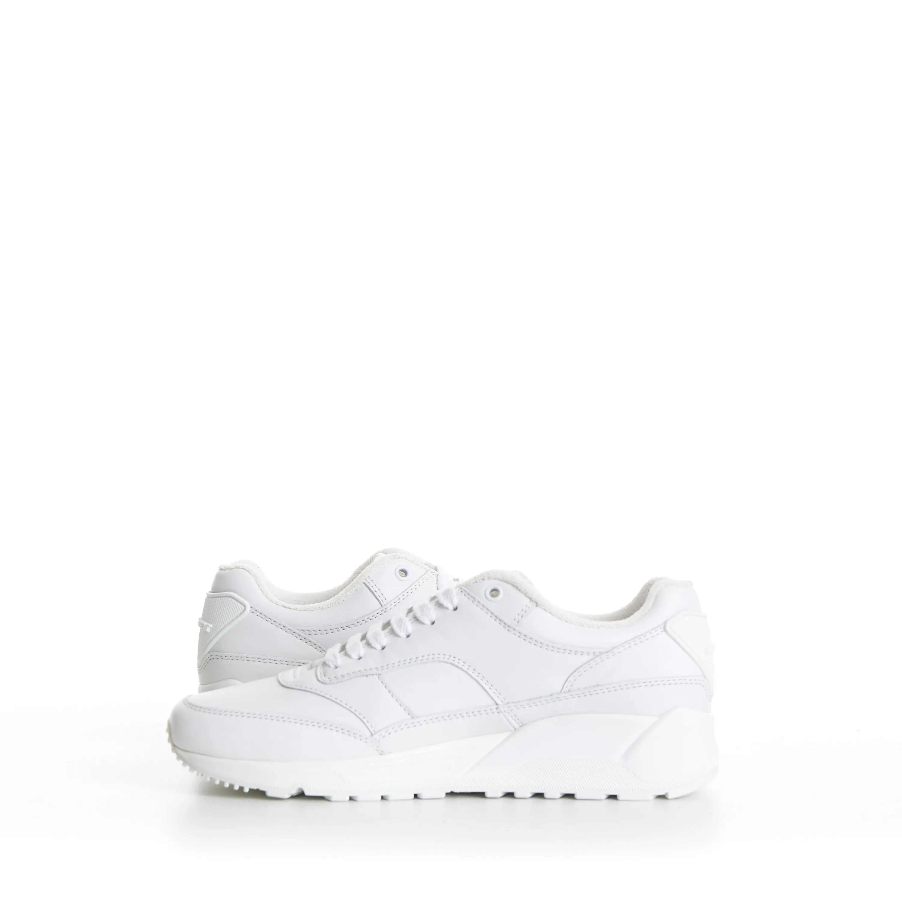 Men's White 'Bump' Low-top Sneakers - Smooth Leather