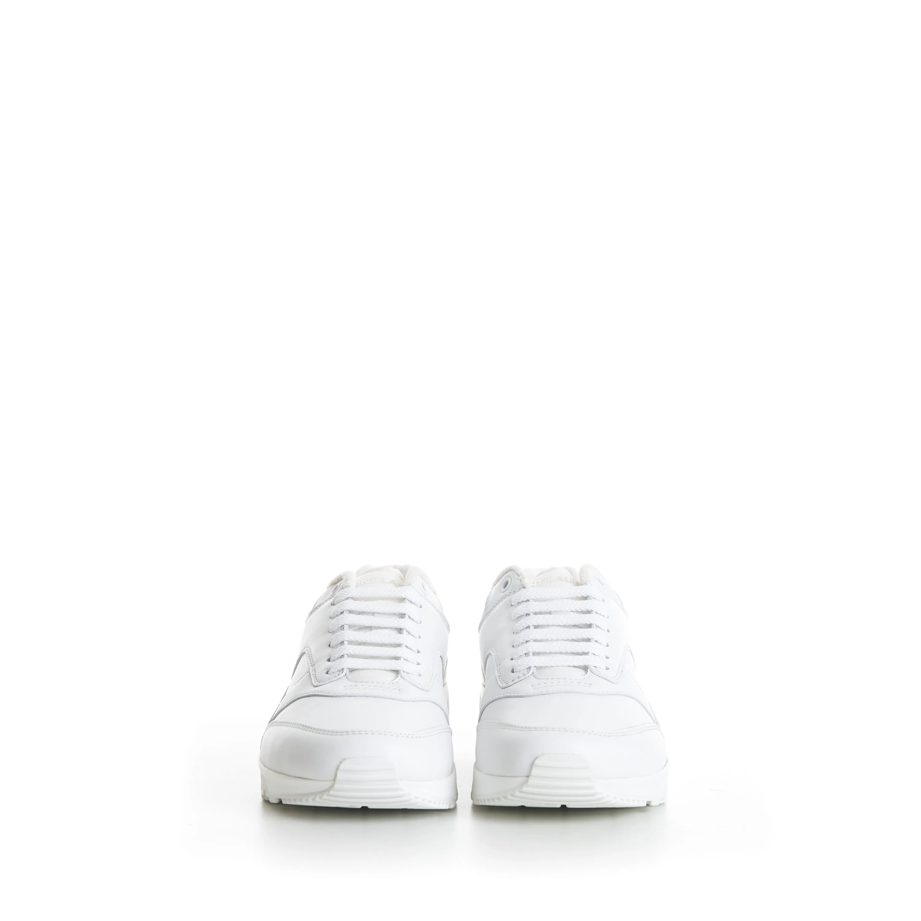 Men's White 'Bump' Low-top Sneakers - Smooth Leather