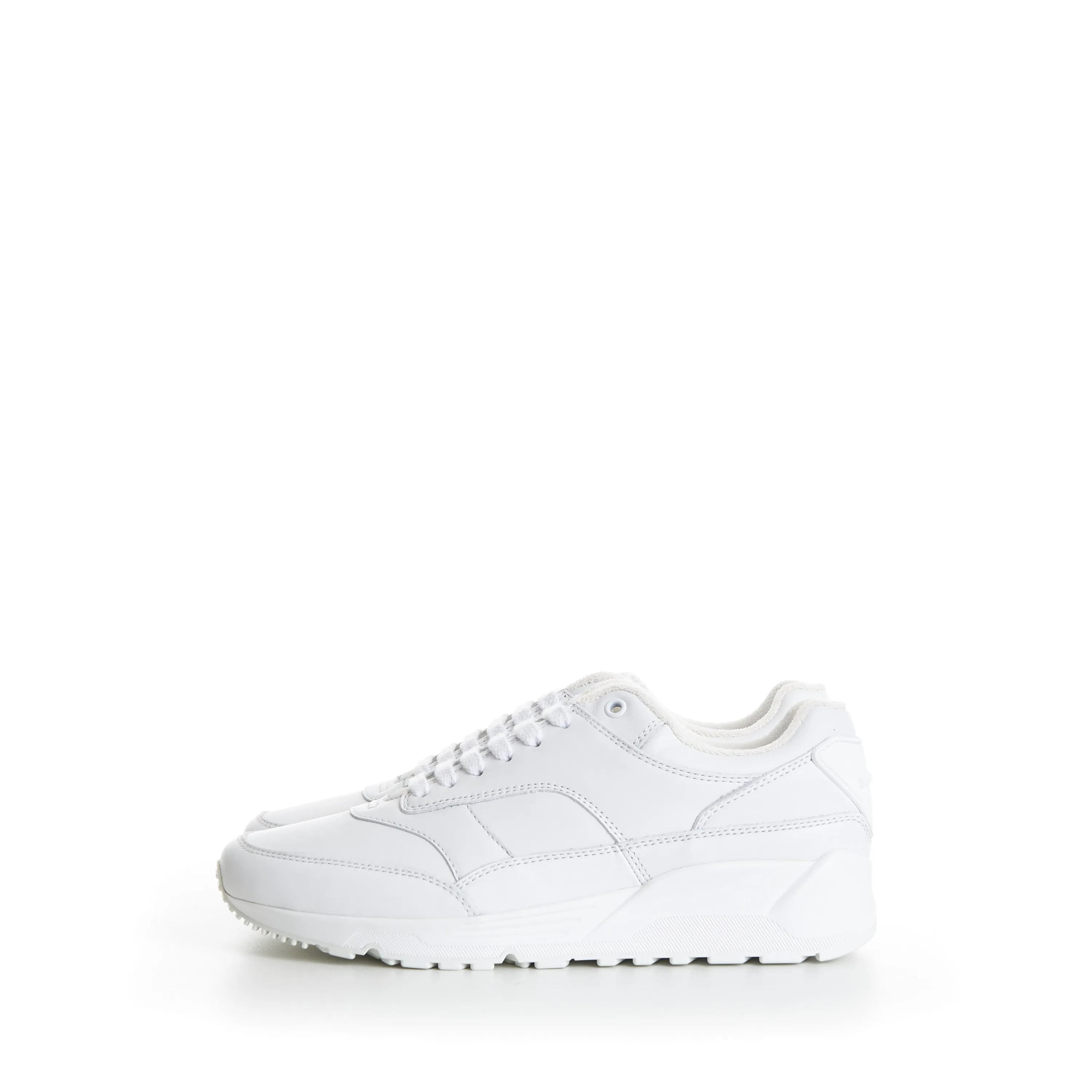 Men's White 'Bump' Low-top Sneakers - Smooth Leather