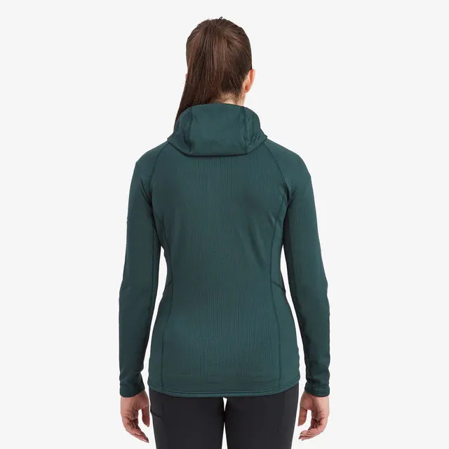 Montane Women's Protium Hooded Fleece Jacket - Deep Forest