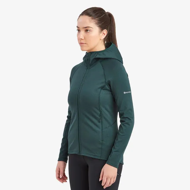 Montane Women's Protium Hooded Fleece Jacket - Deep Forest