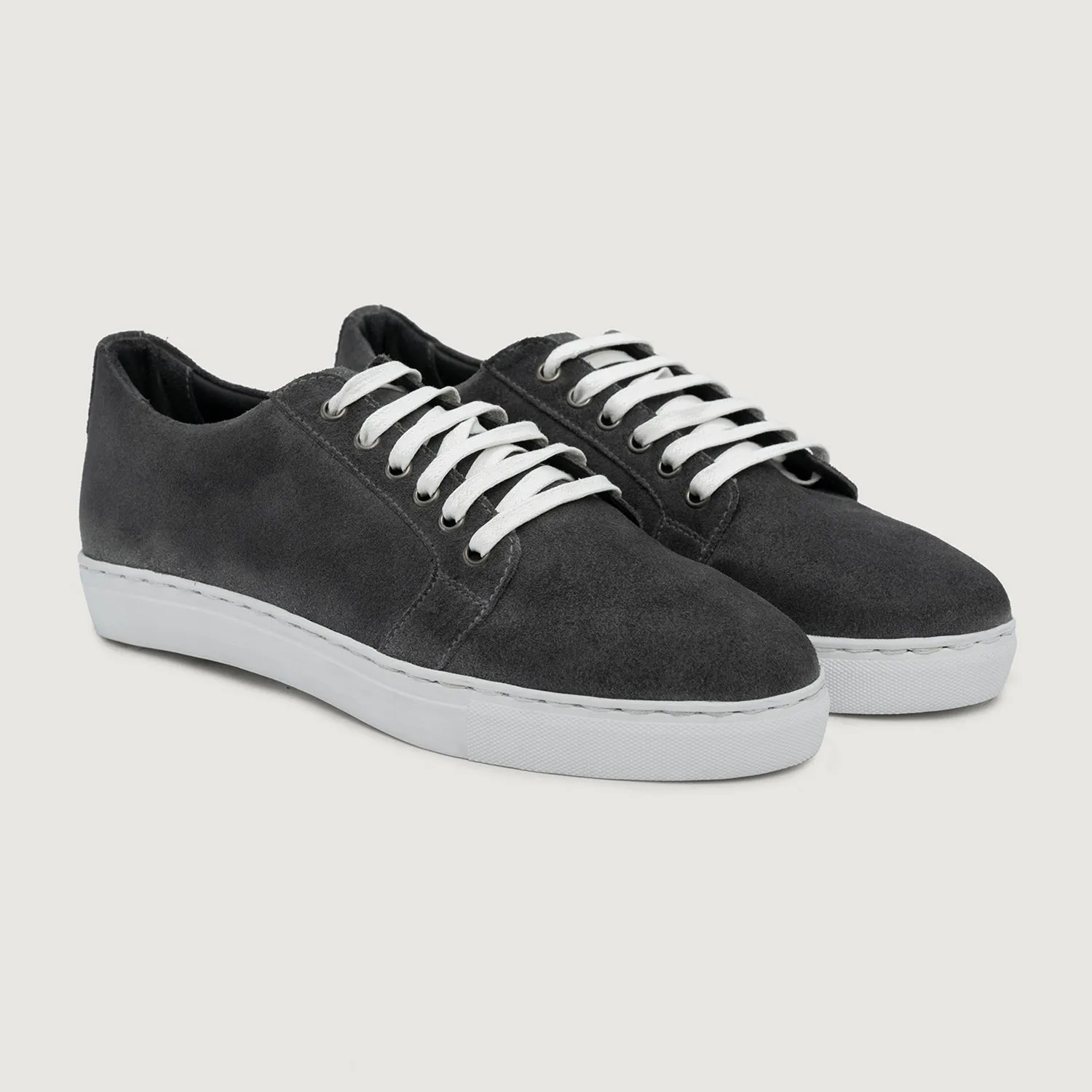 Murphy Low Top Grey Suede Leather Sneakers