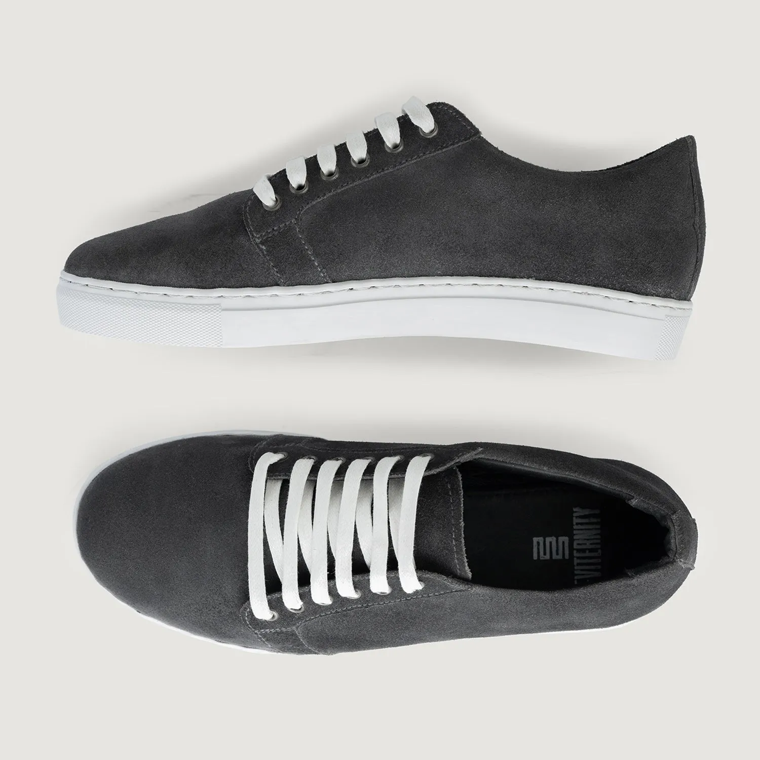 Murphy Low Top Grey Suede Leather Sneakers