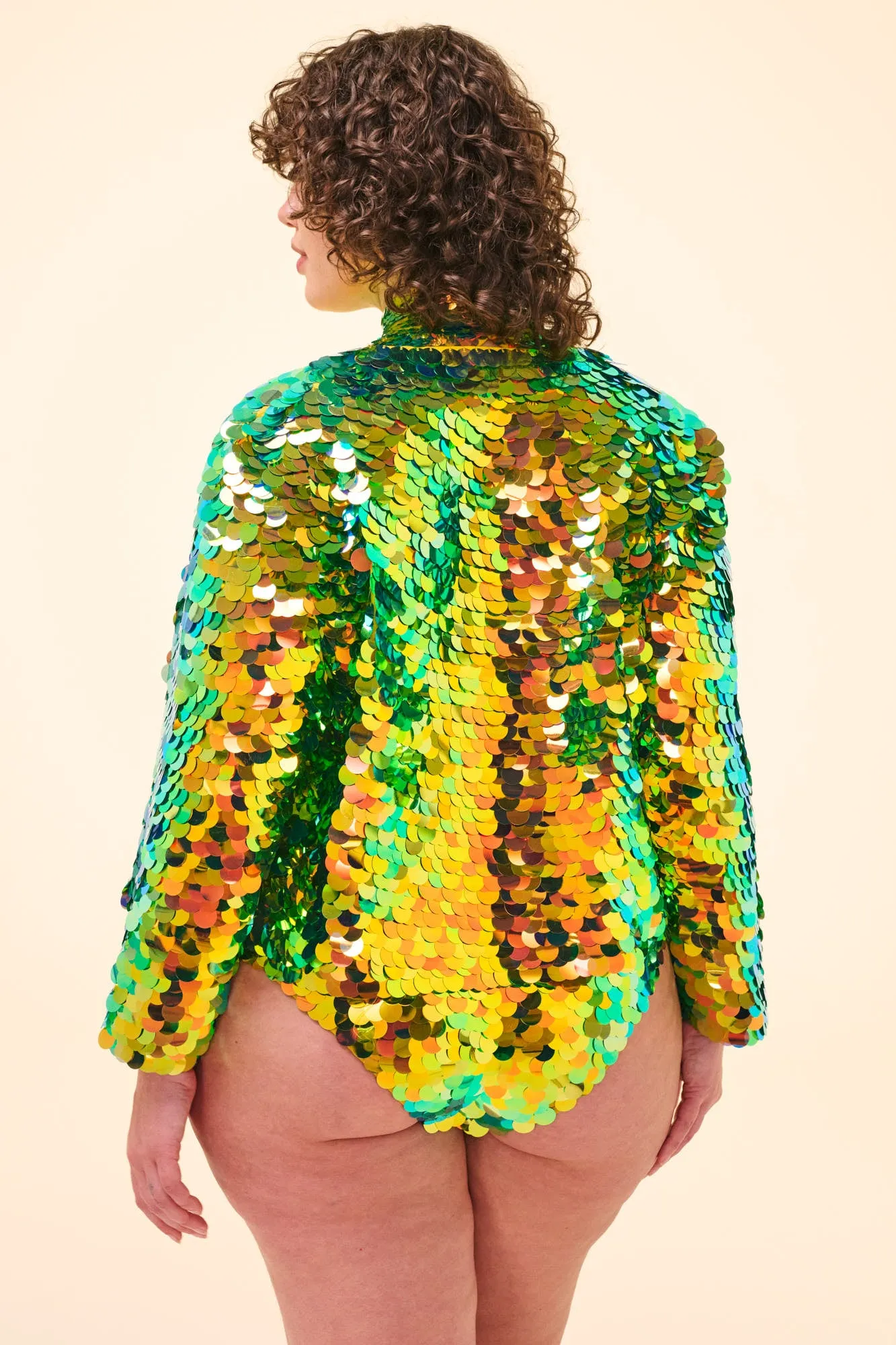 PENNY SEQUIN JACKET - CITRUS