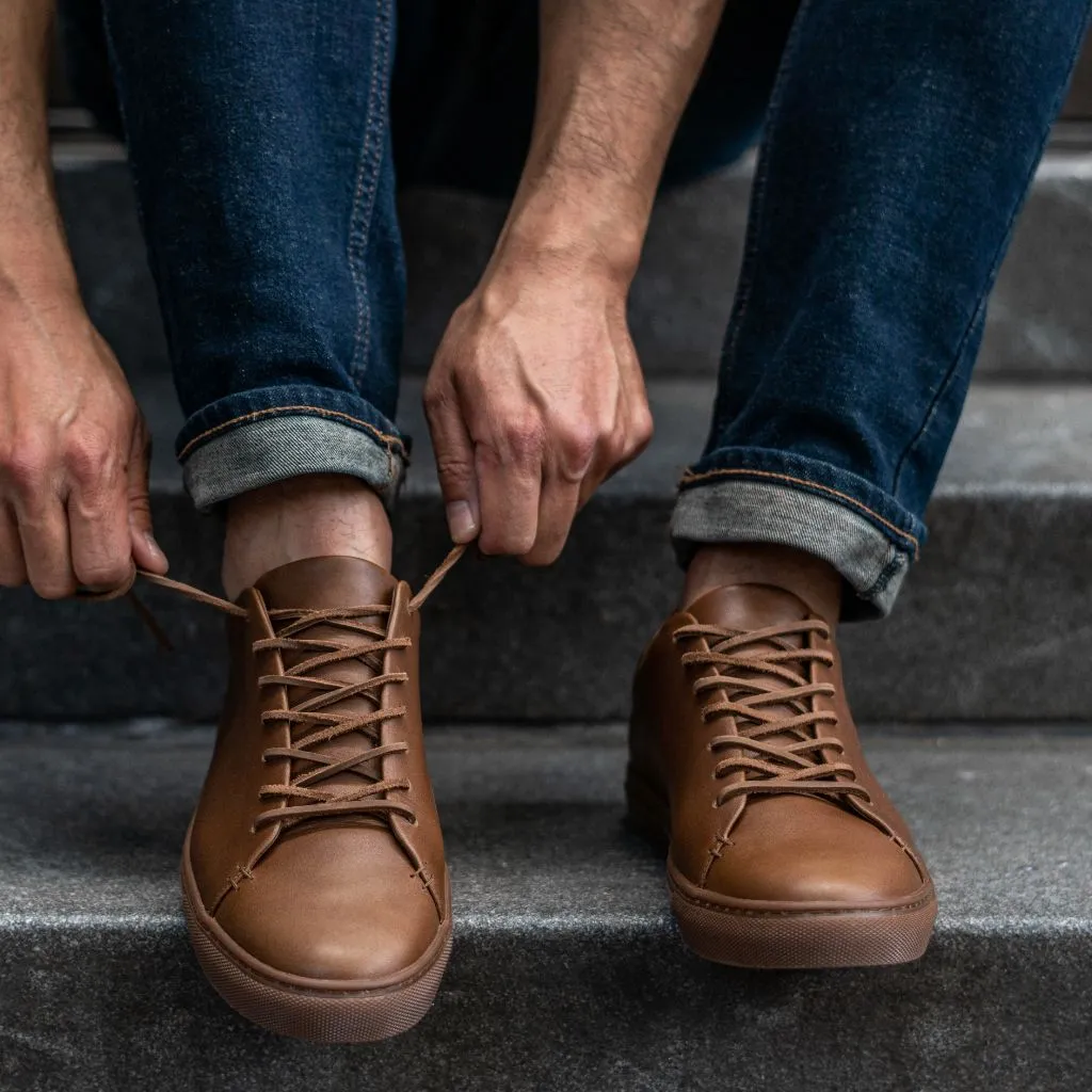 Premier Low Top | Hickory Vachetta