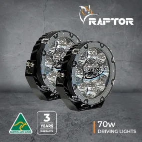 Raptor 70 LED 7″ Driving Light (Pair) | Ultra Vision Lighting