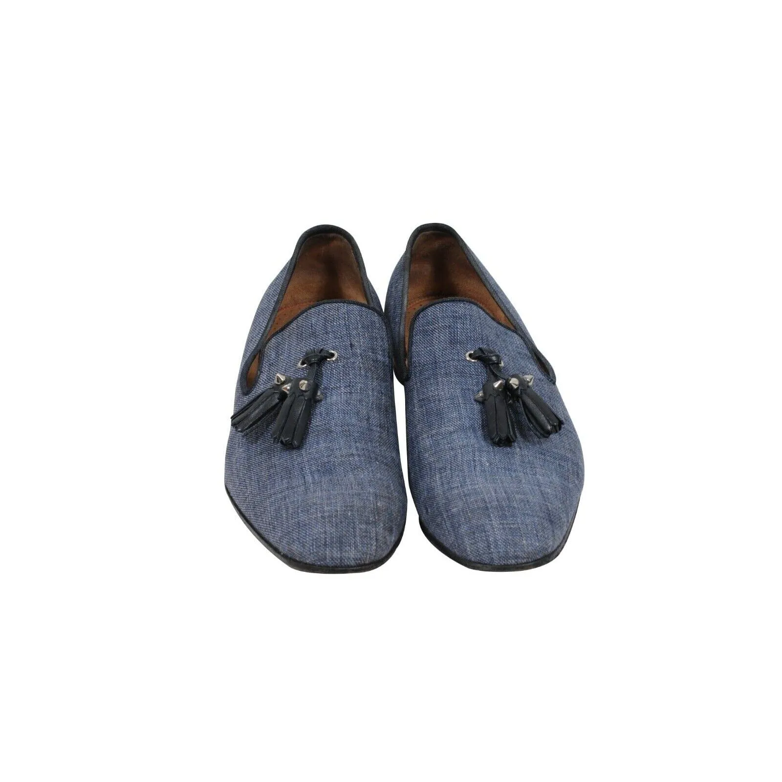 Rivalion Tassel Loafers Blue Denim Jean Slip On