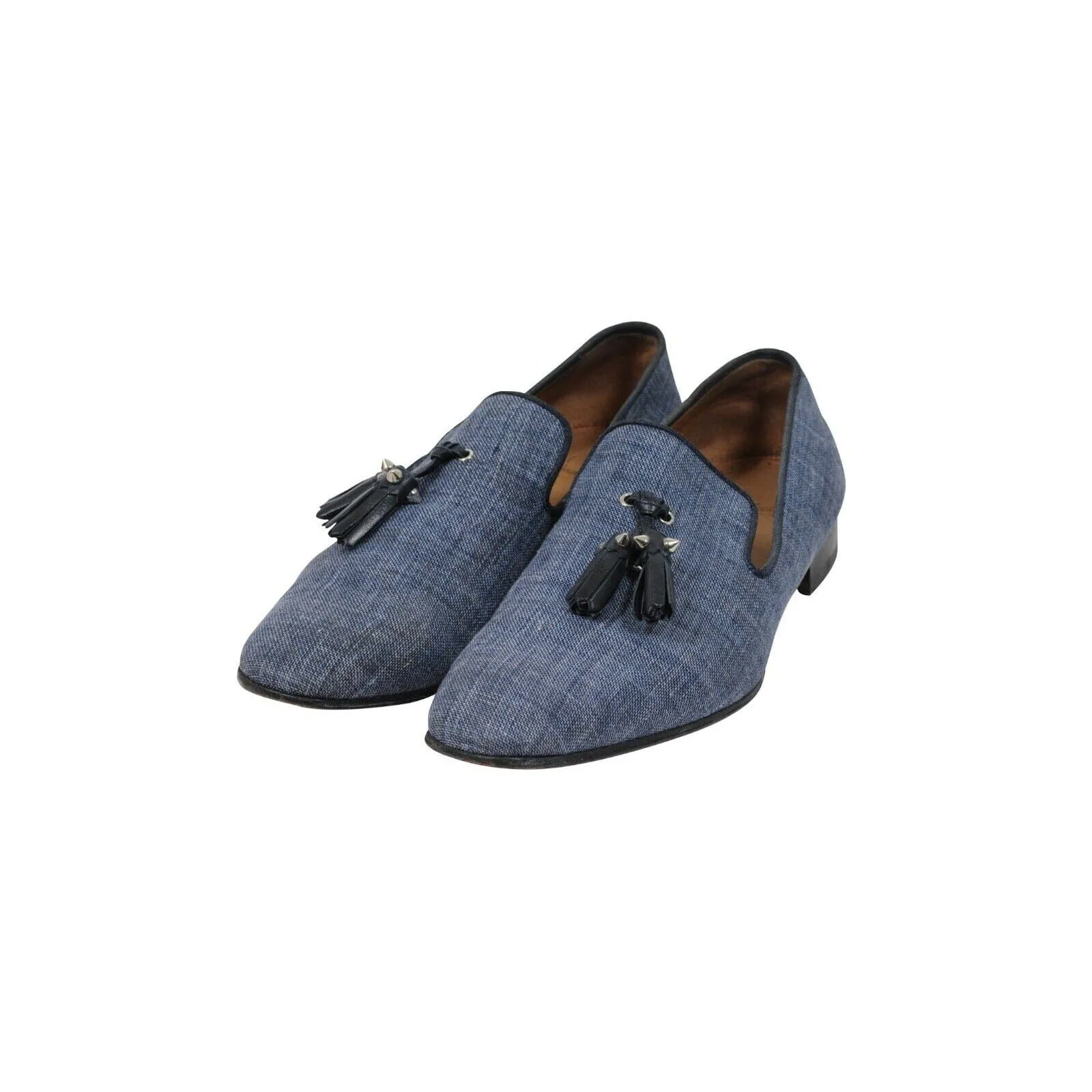 Rivalion Tassel Loafers Blue Denim Jean Slip On