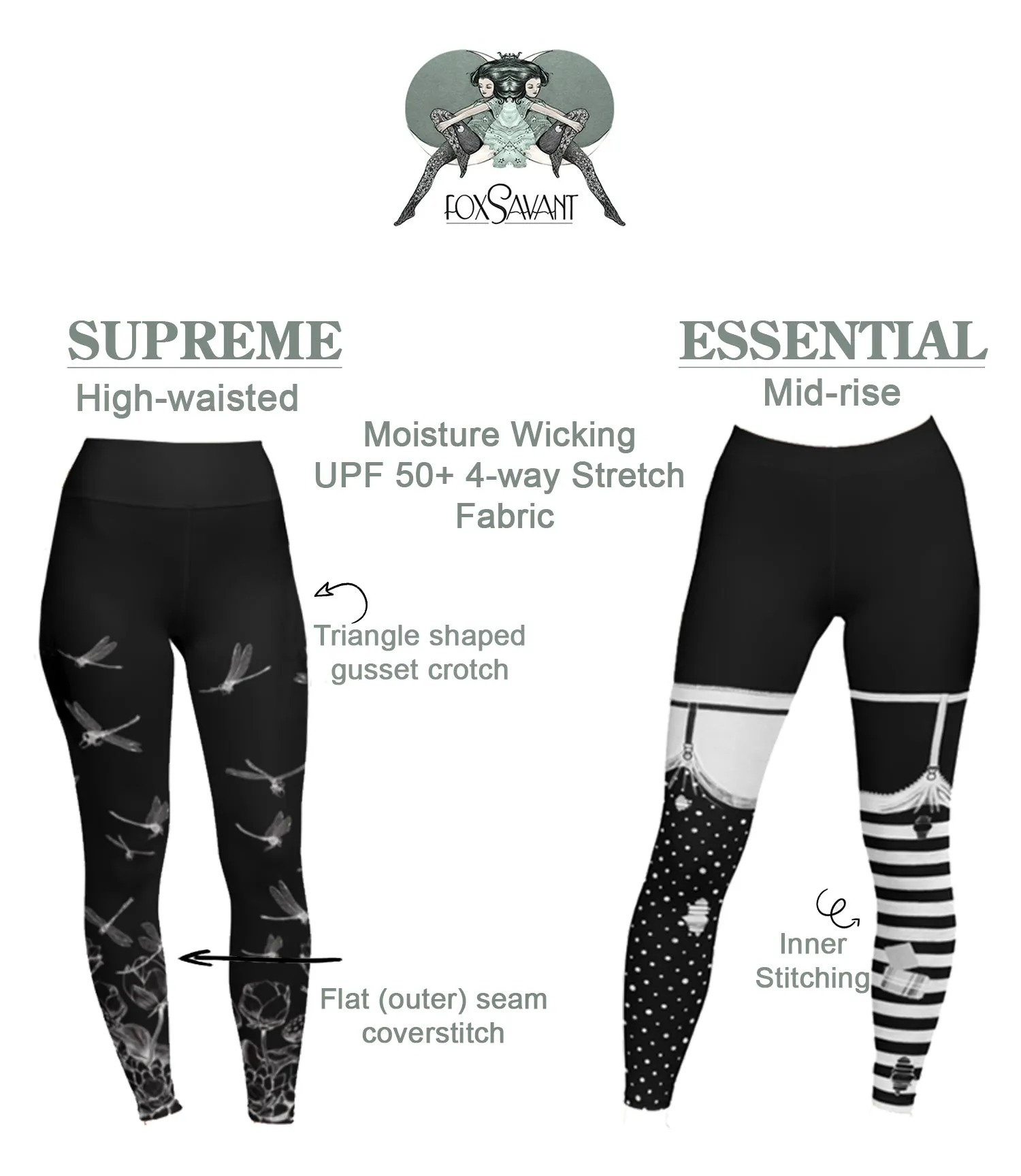 SAMPLE SALE - Pirate Pippi Leggings by fox savant