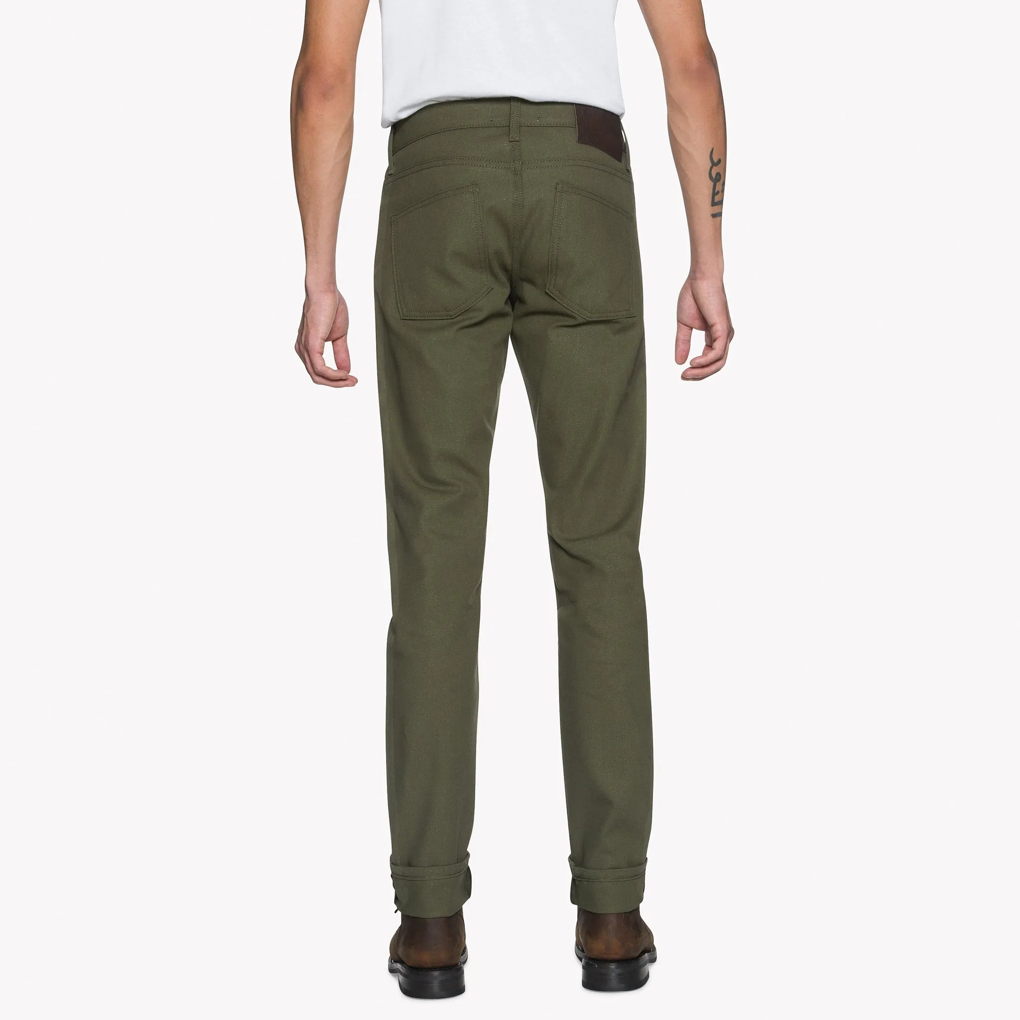 Super Guy - Army Green Duck Selvedge