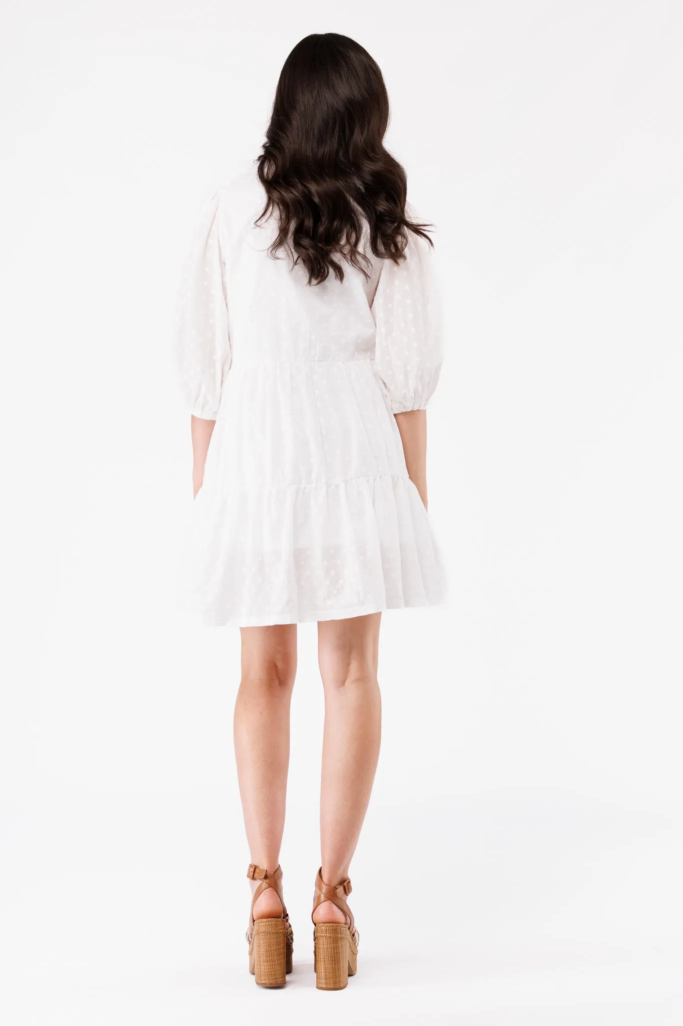 The Tory Dress - White Eyelet