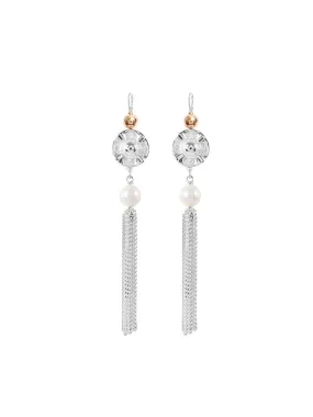 Vic Disc Tassel Earrings