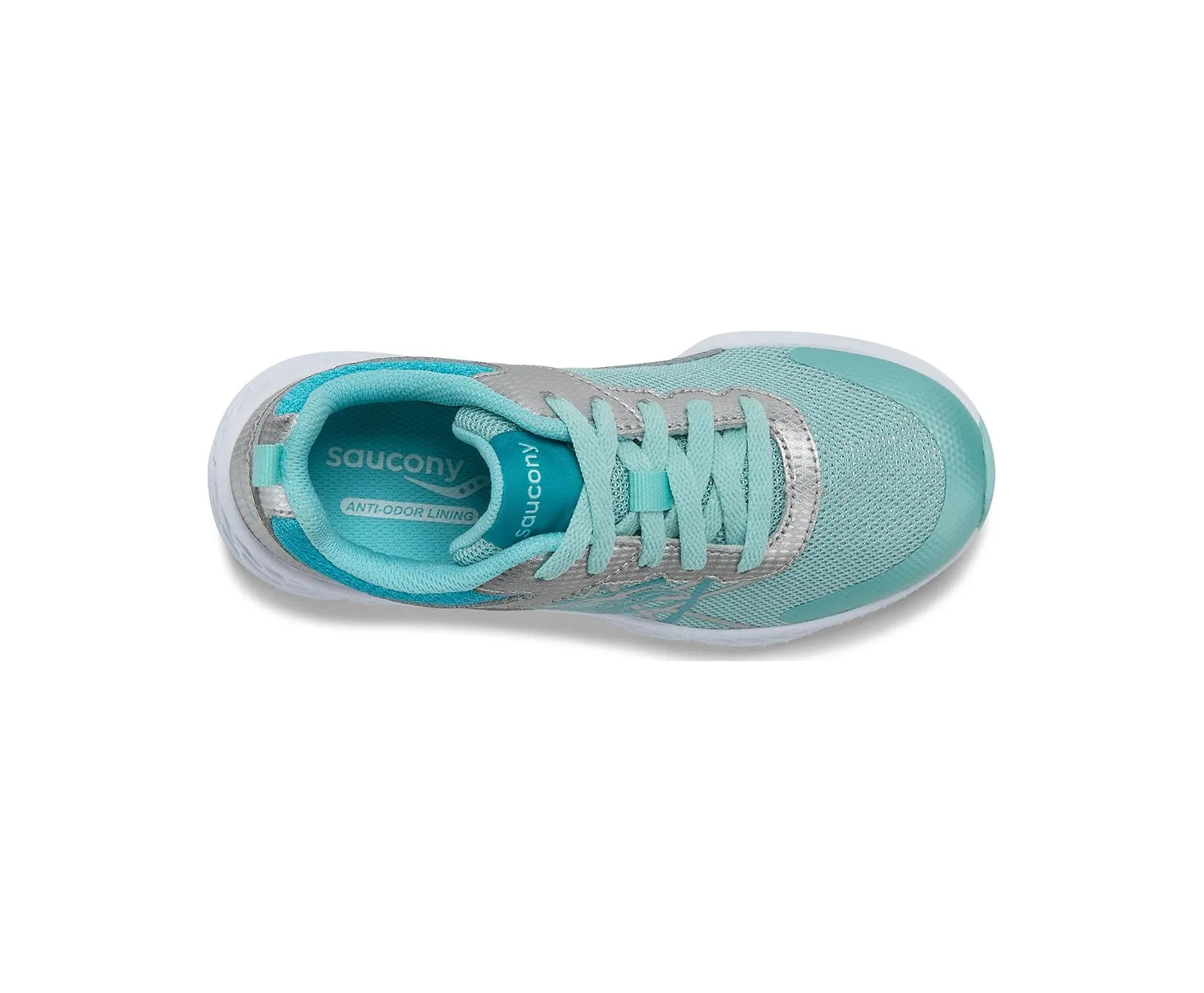 Wind Lace Kids Sneaker - Turq/Blue/Silver