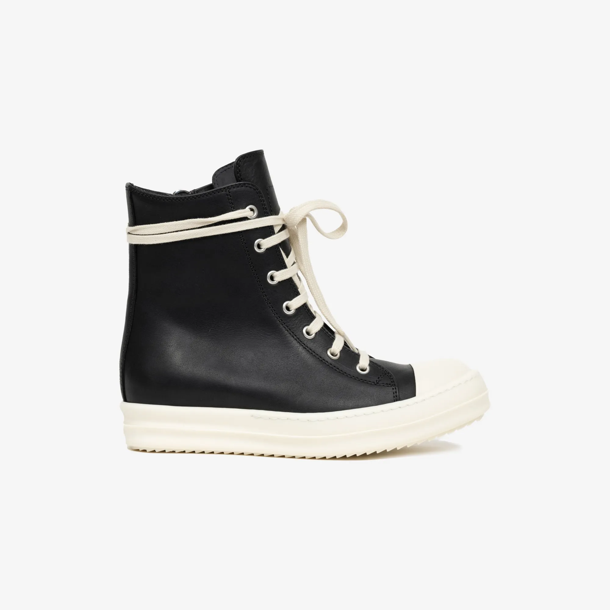 Womens High-Top Leather Sneakers