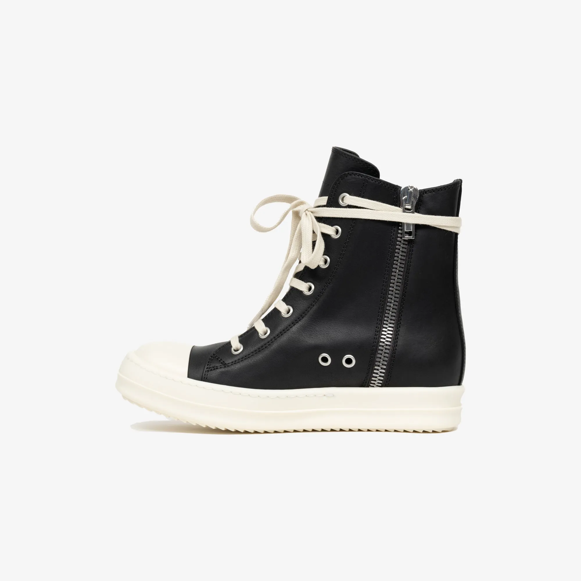 Womens High-Top Leather Sneakers