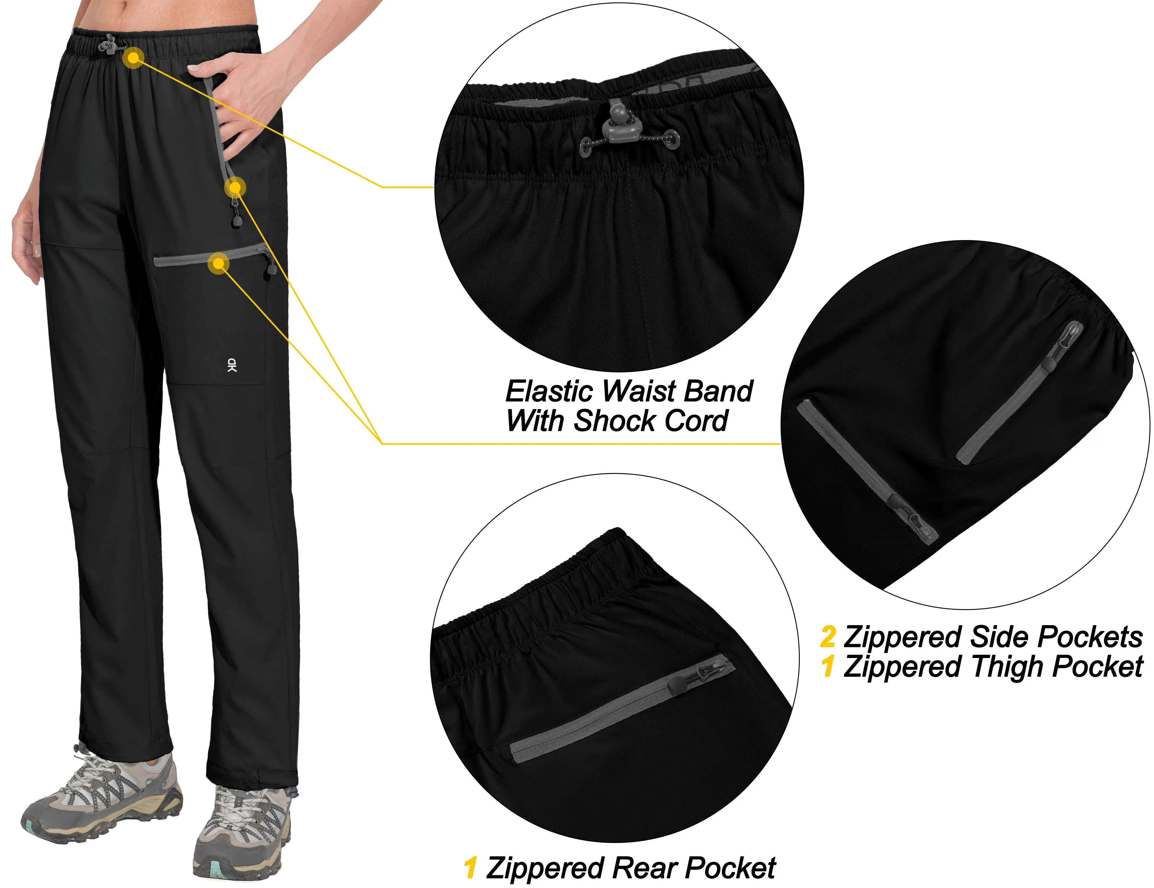 Women's Lightweight Quick Dry UPF 50  Cargo Hiking Pants