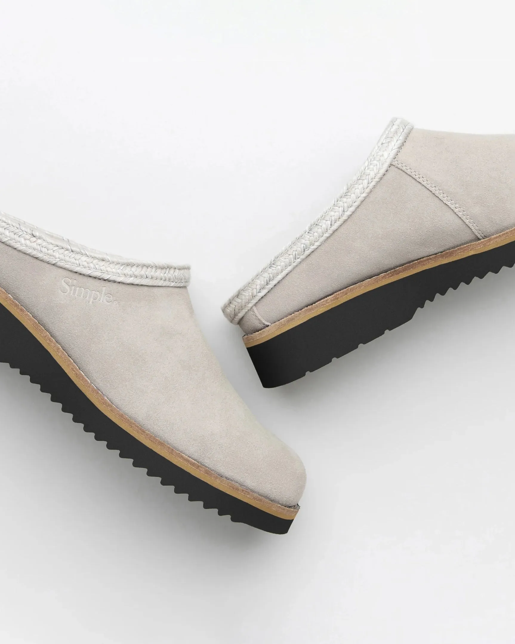 Womens Original Suede Clog in Stone