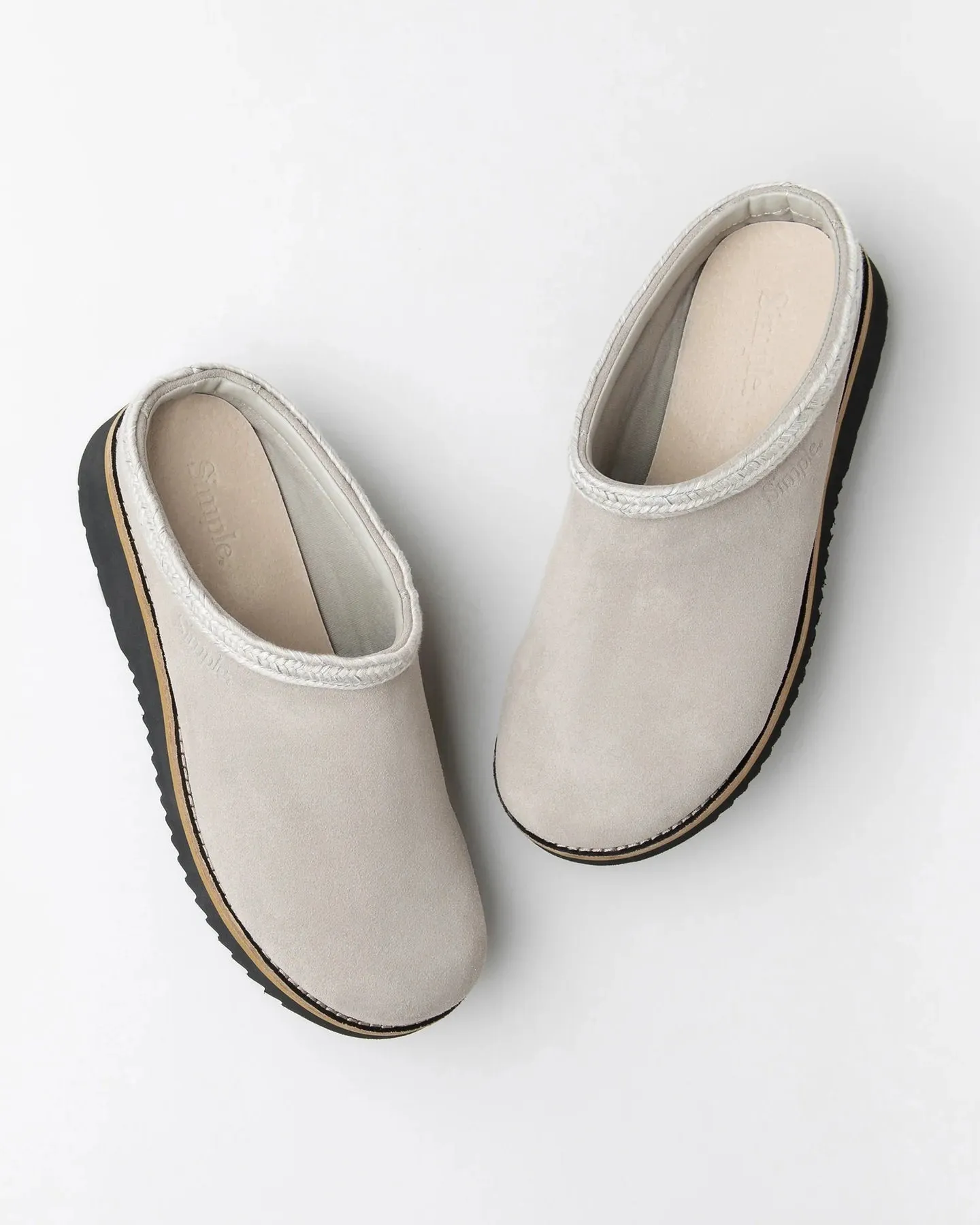 Womens Original Suede Clog in Stone